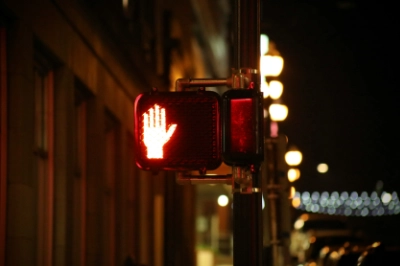 Stop sign on the street