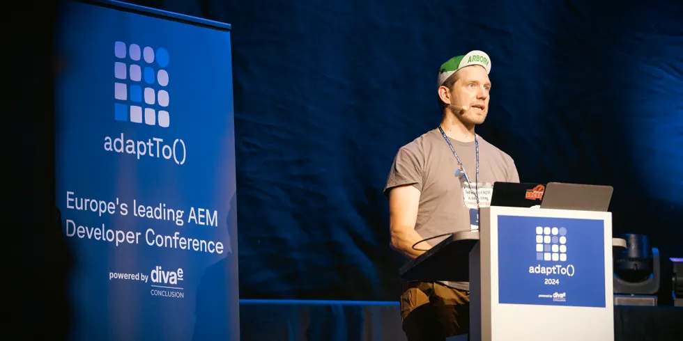 Tad Reeves at adaptTo() 2024