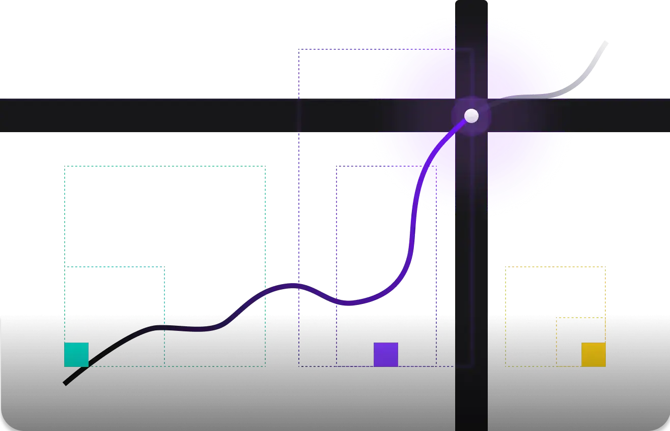 A purple circle with a line going through it, symbolizing offloading dependencies from CMS.